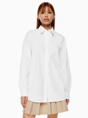 NWT Sunday Best White Future Poplin Shirt, Size 2XS